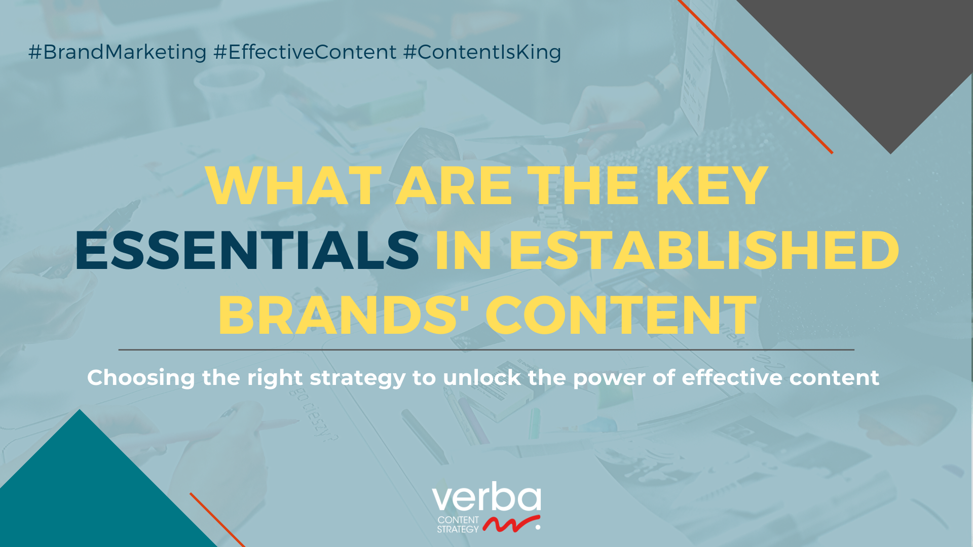 What are the Key Essentials in Established Brands' Content header image